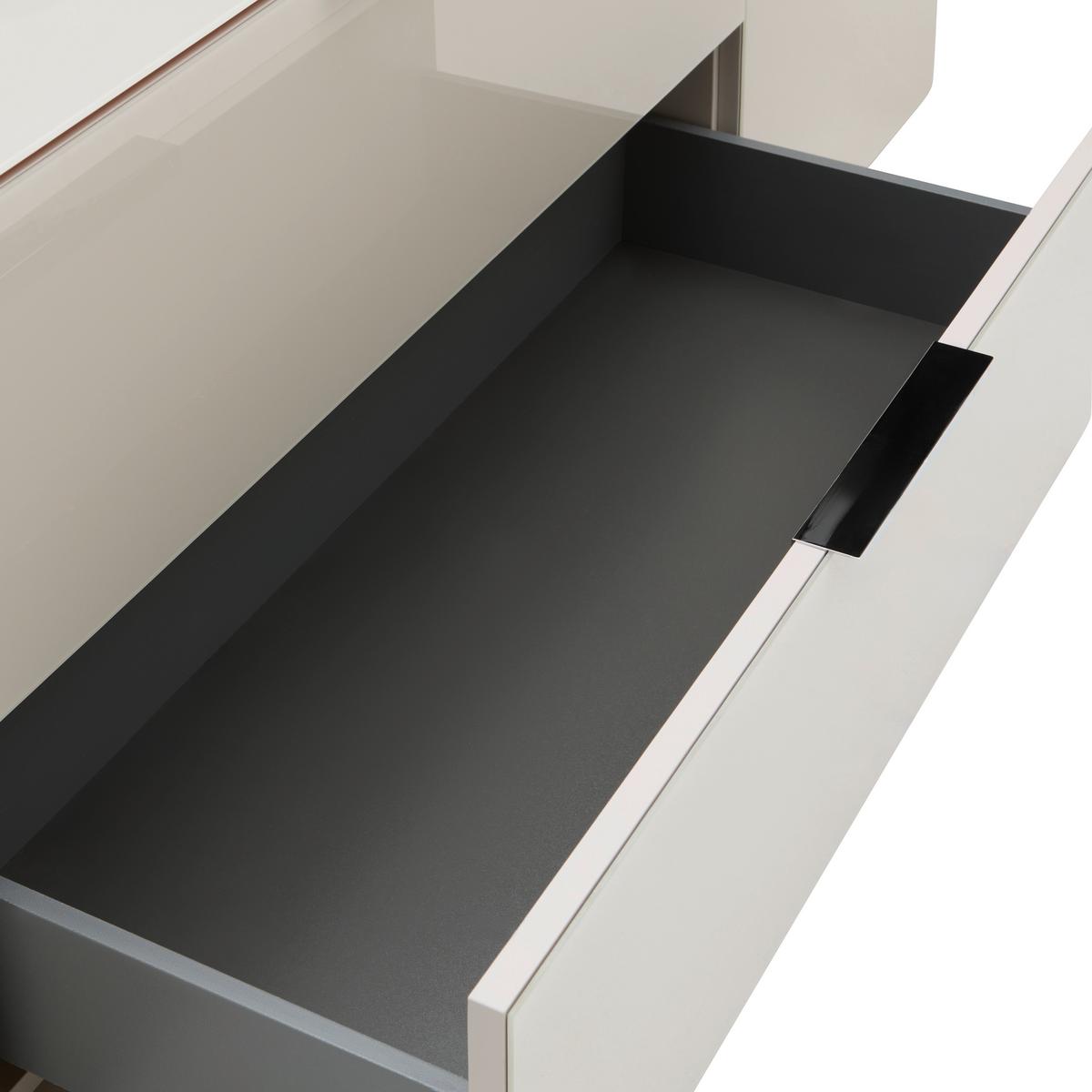 Lowboard Siena Kaschmir - Chromfarben/Kaschmir, Modern, Glas/Holzwerkstoff (226/55/40cm) - Mömax