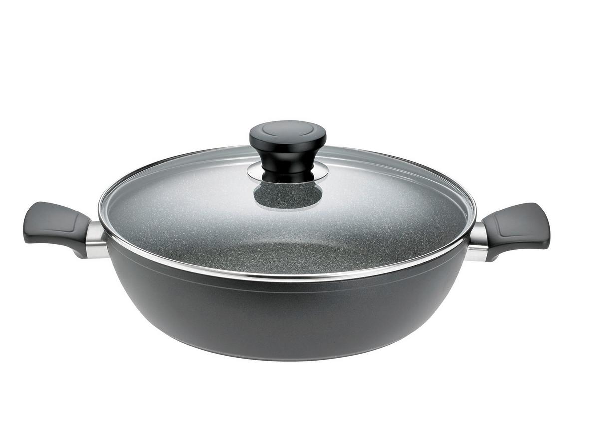 PATELNIA DO SERWOWANIA 1706-999-24 I - szary, Basics, metal/szkło (24cm) - Schulte Ufer