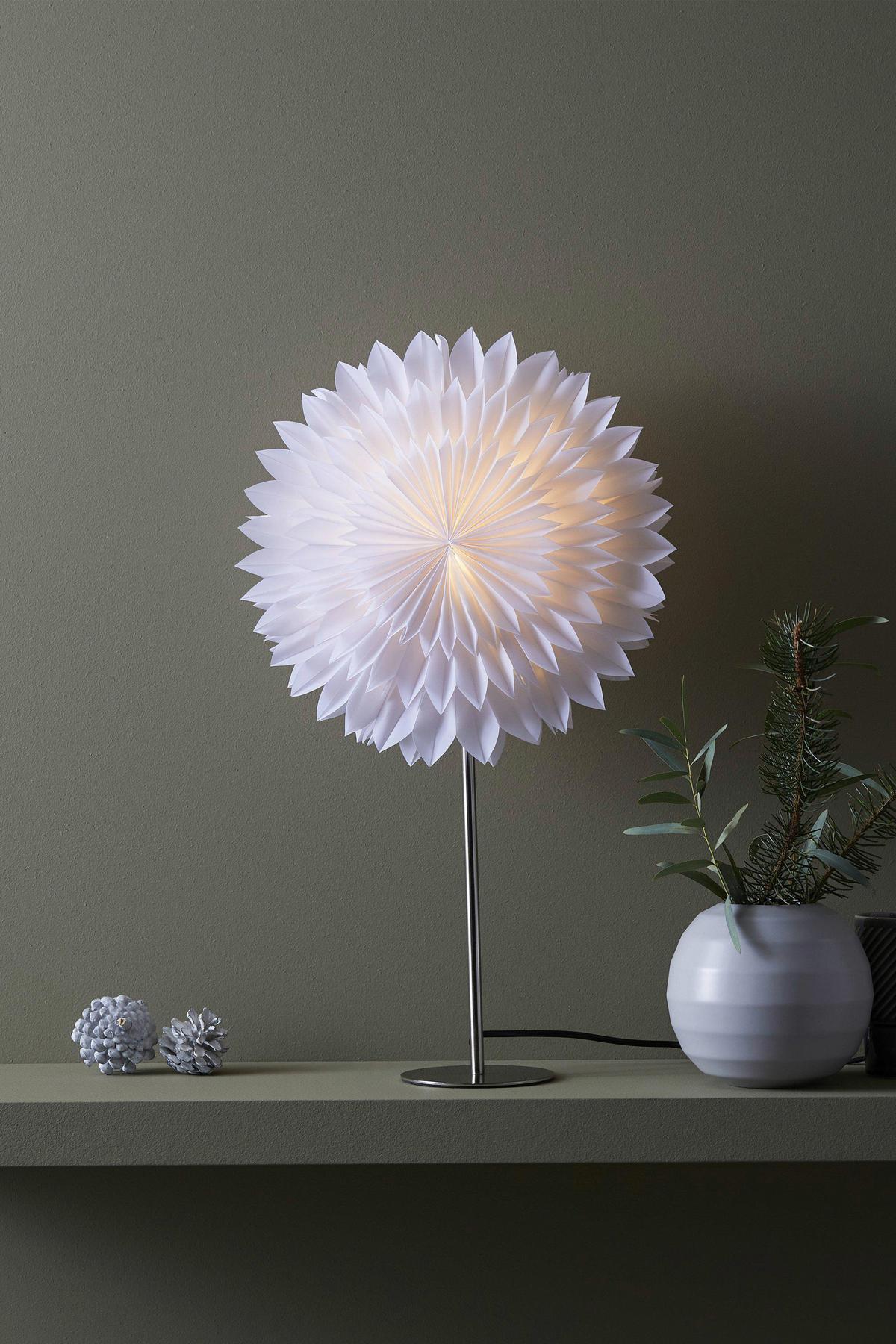 LED-Dekoleuchte Solina Table Star Weiß max. 6 Watt - Weiß, Basics, Metall (35/14/63cm) - Markslöjd