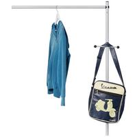 Garderobenstange aus Metall - Alufarben, Konventionell, Metall (96/120/31cm) - Premium Living