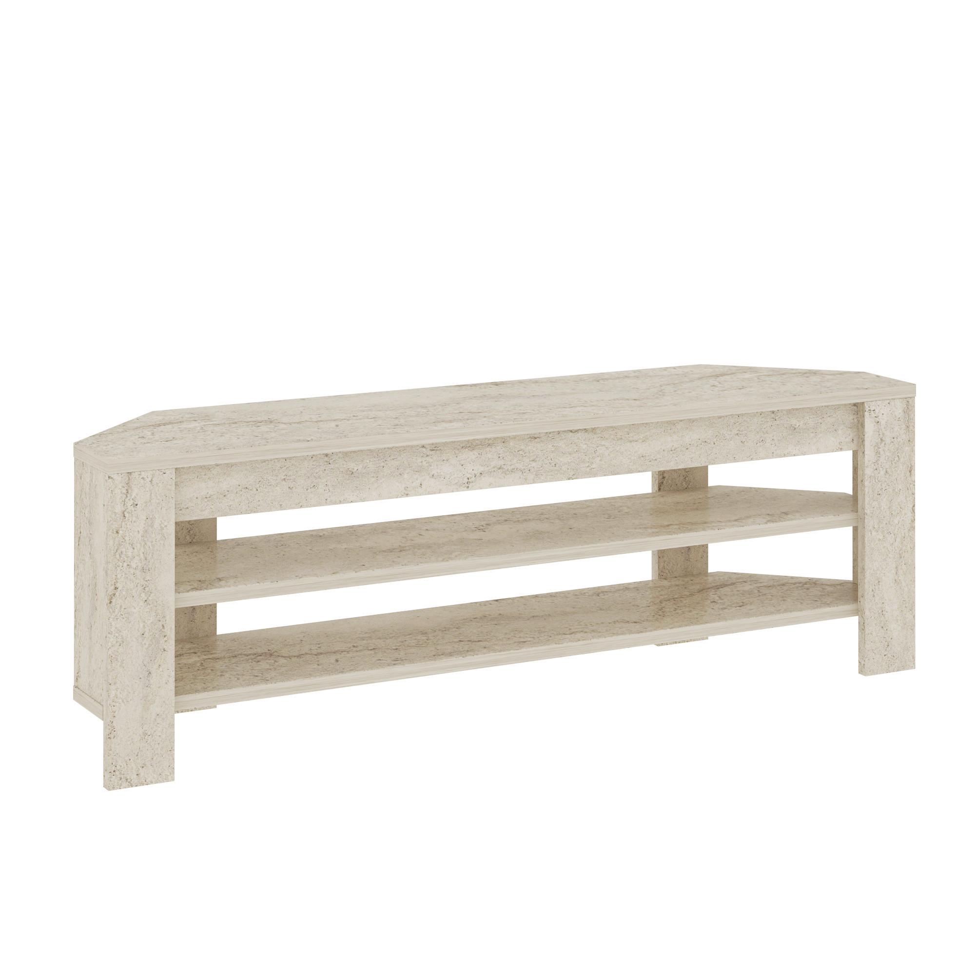 Tv-element Corner Tv Schrank - Creme, Design, Holz (30/40/120cm) - Livetastic