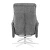 RELAXFÅTÖLJ STAR - vit/grafitfärgad, Modern, metall/textil (72/107-95/86-110cm) - Mömax