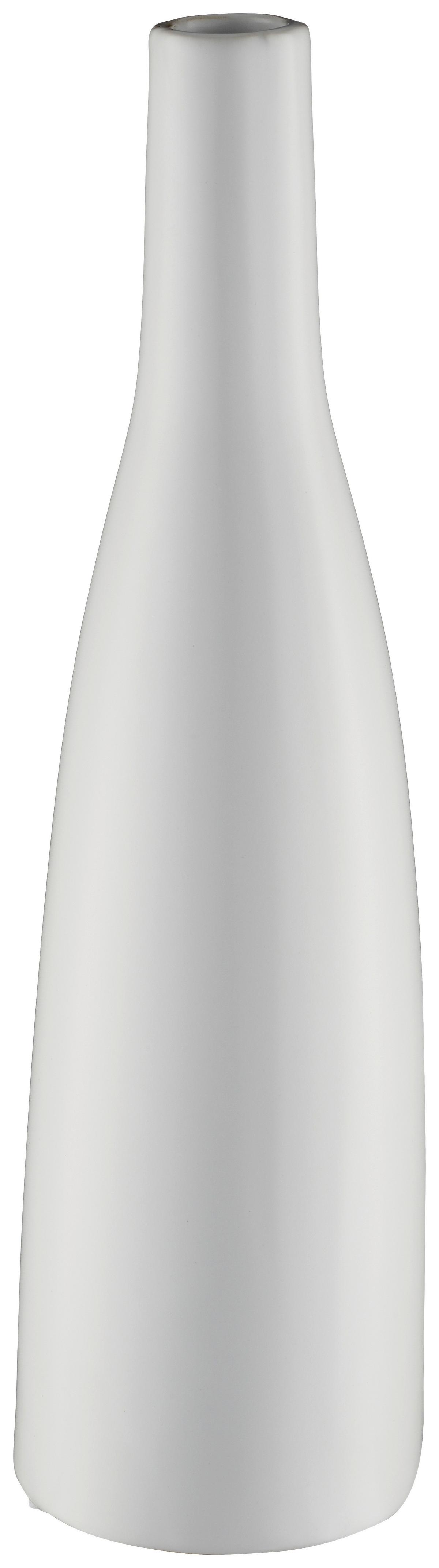 Vase Planico II Weiß matt - Weiß, MODERN, Keramik (27cm) - Mömax