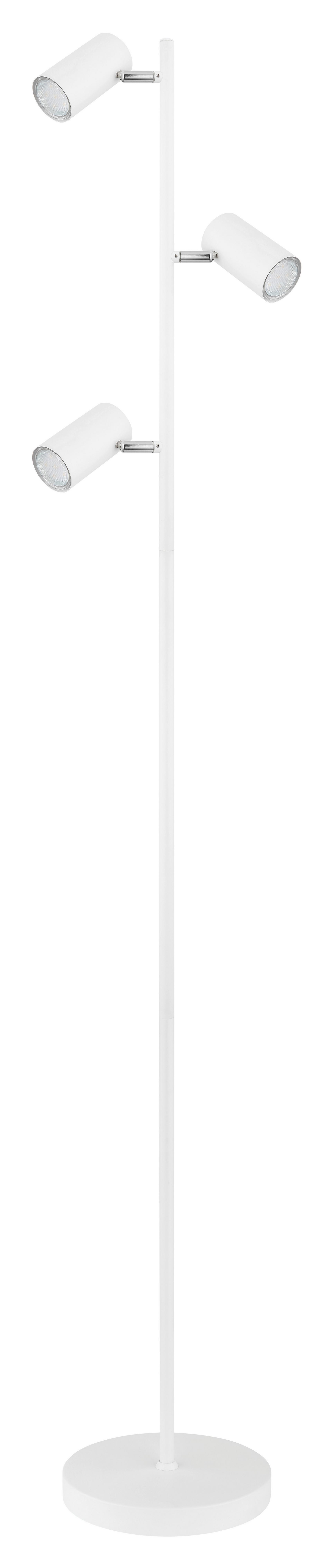 Stehleuchte Robby in Weiß max. 5 Watt - Weiß, Design, Metall (25/23/154cm) - Globo