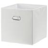 Flatbox Bobby ca. 34l - Weiß, MODERN, Karton/Textil (33/32/33cm) - Premium Living
