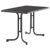 Gartentisch ca.115x70x72cm Grau - Grau, MODERN, Holzwerkstoff/Metall (115/70/72cm) - Sieger