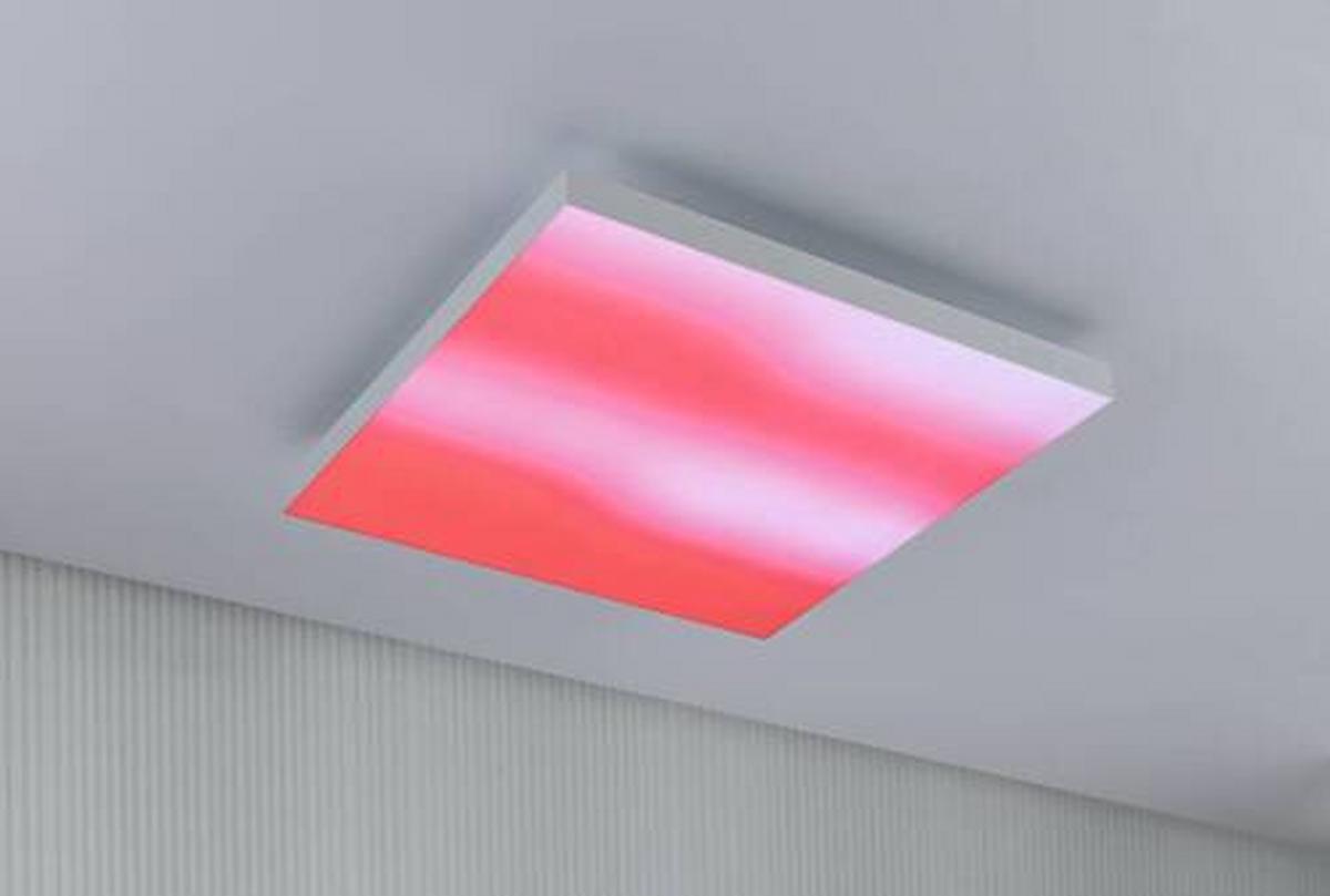 LED-Paneel Velora Rainbow in Weiß max. 19 Watt - Weiß, Basics, Metall (45/45/6,4cm) - Paulmann