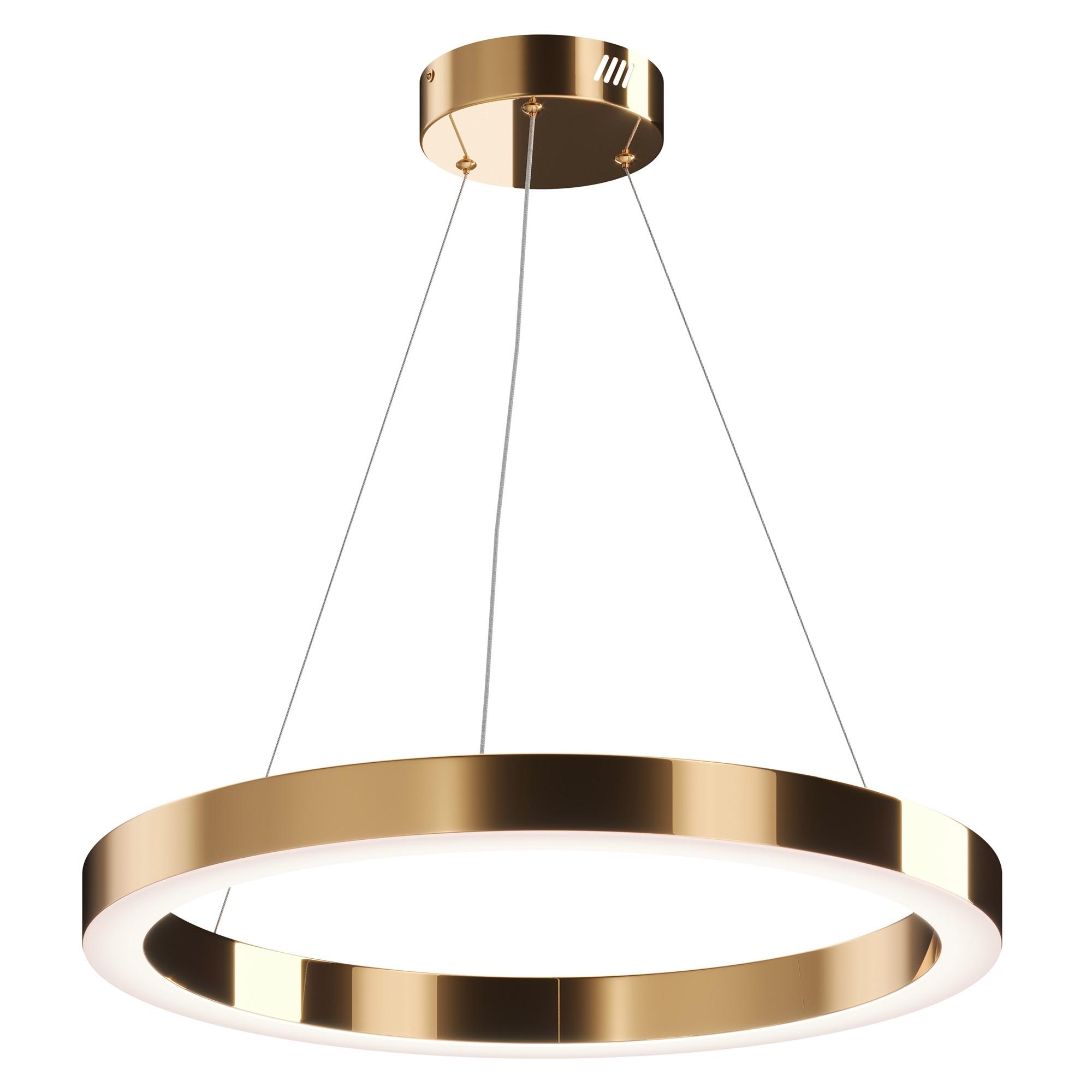 Pendelleuchte Saturno Messingfarben max. 45 Watt - Messingfarben, Trend, Metall (60/5cm) - MAYTONI