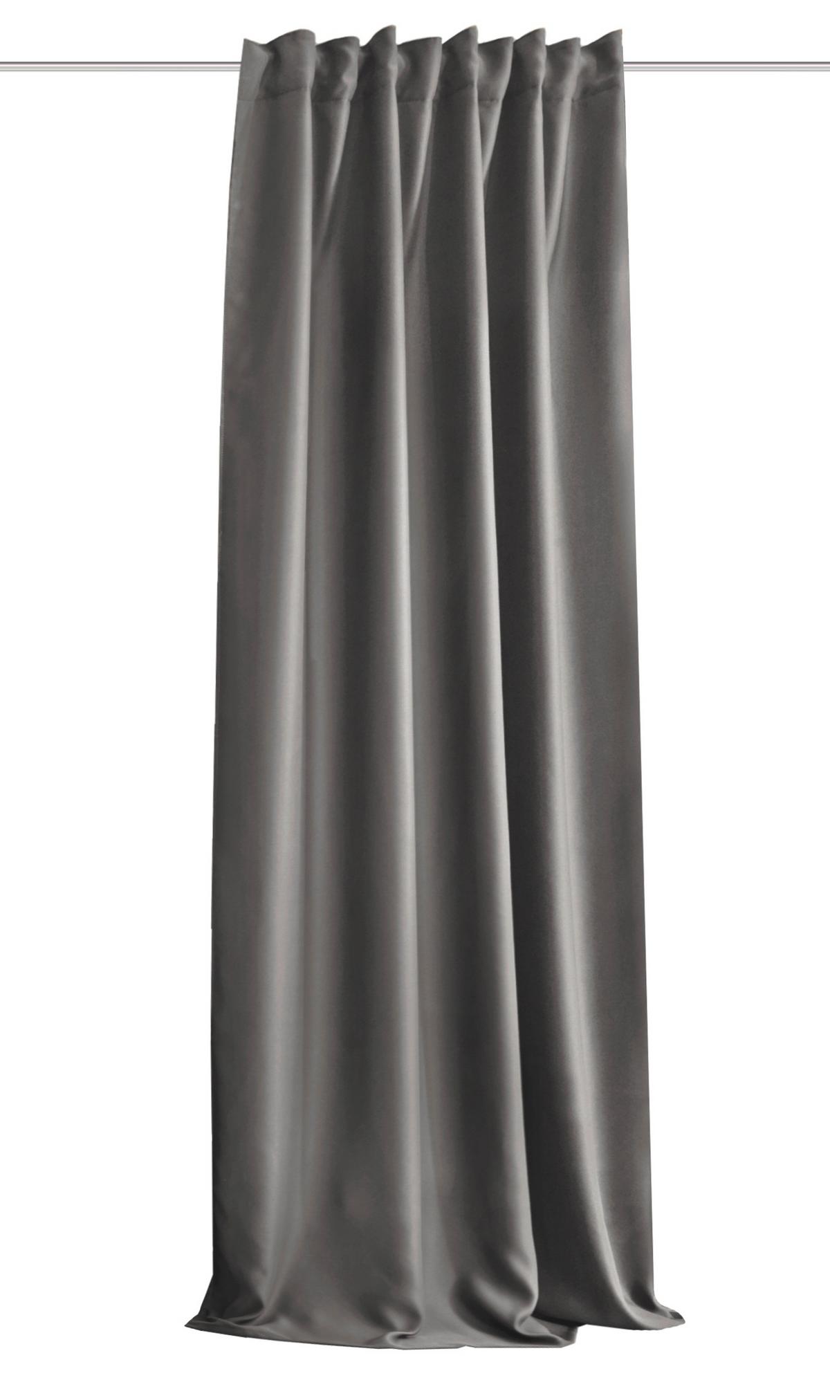 Lärmschutzvorhang Acustico Grau ca. 135x225cm - Grau, KONVENTIONELL, Textil (135/225cm)