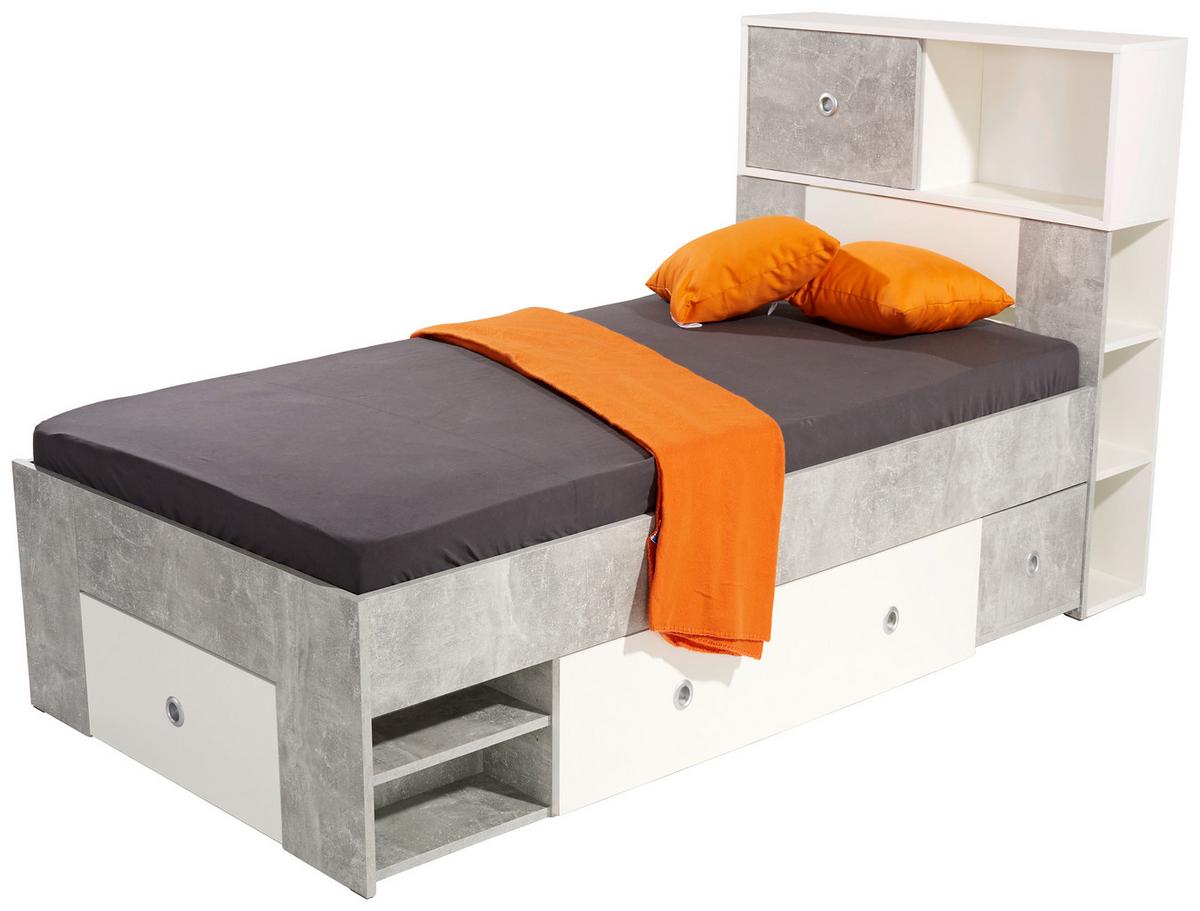 Rješenje Za Odlag. Iznad Krev. Azzurro 90 - bijela/boje hrasta, Konvencionalno, drvni materijal/plastika (95cm) - Based