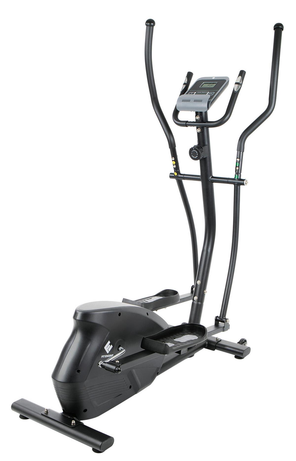 Eliptično Kolo Fitengine, Jeklo - siva/črna, Basics, kovina/umetna masa (121/58/163cm)