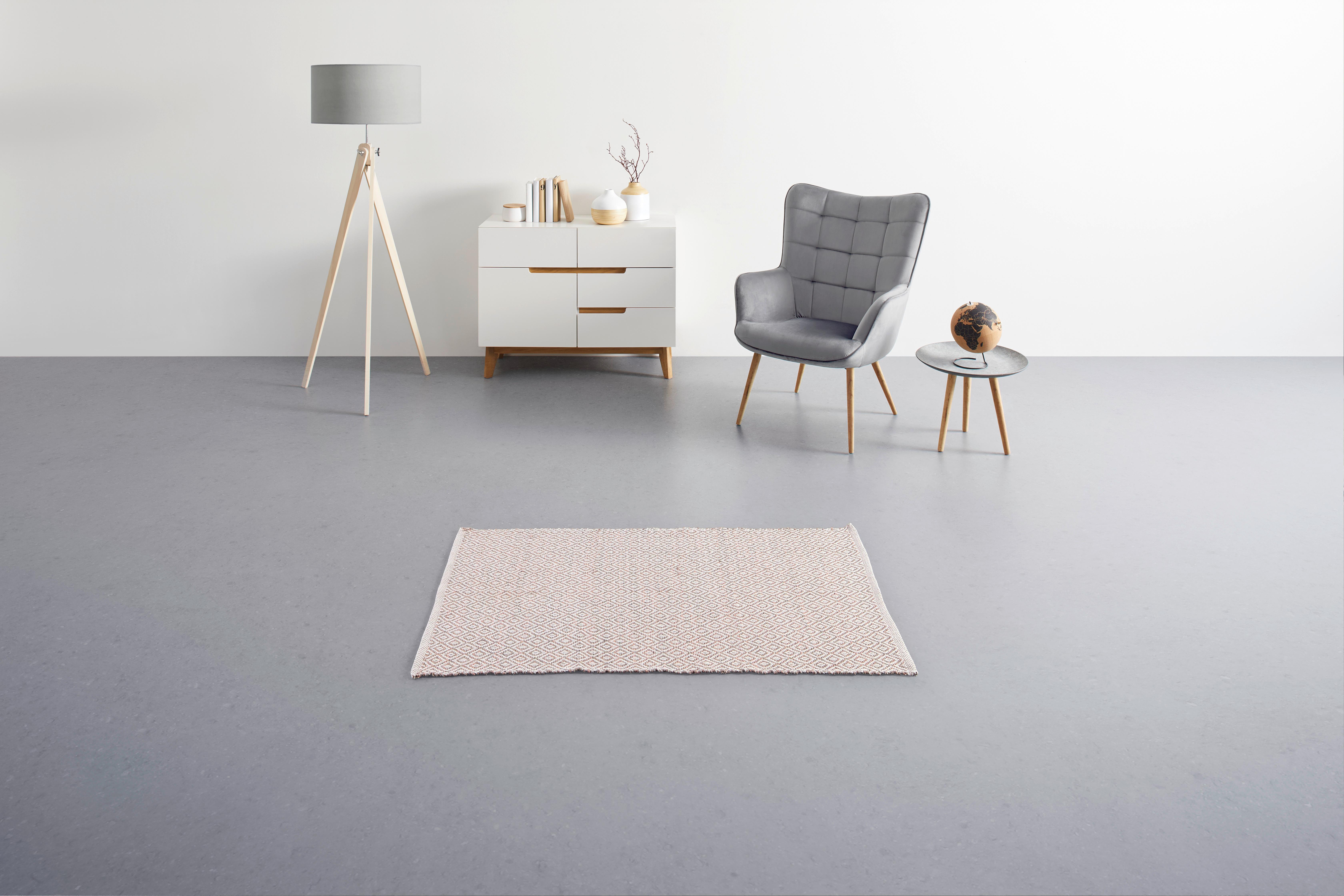 HANDVÄVD MATTA CAROLA 1 - rosa, Basics, textil (60/120cm) - Mömax