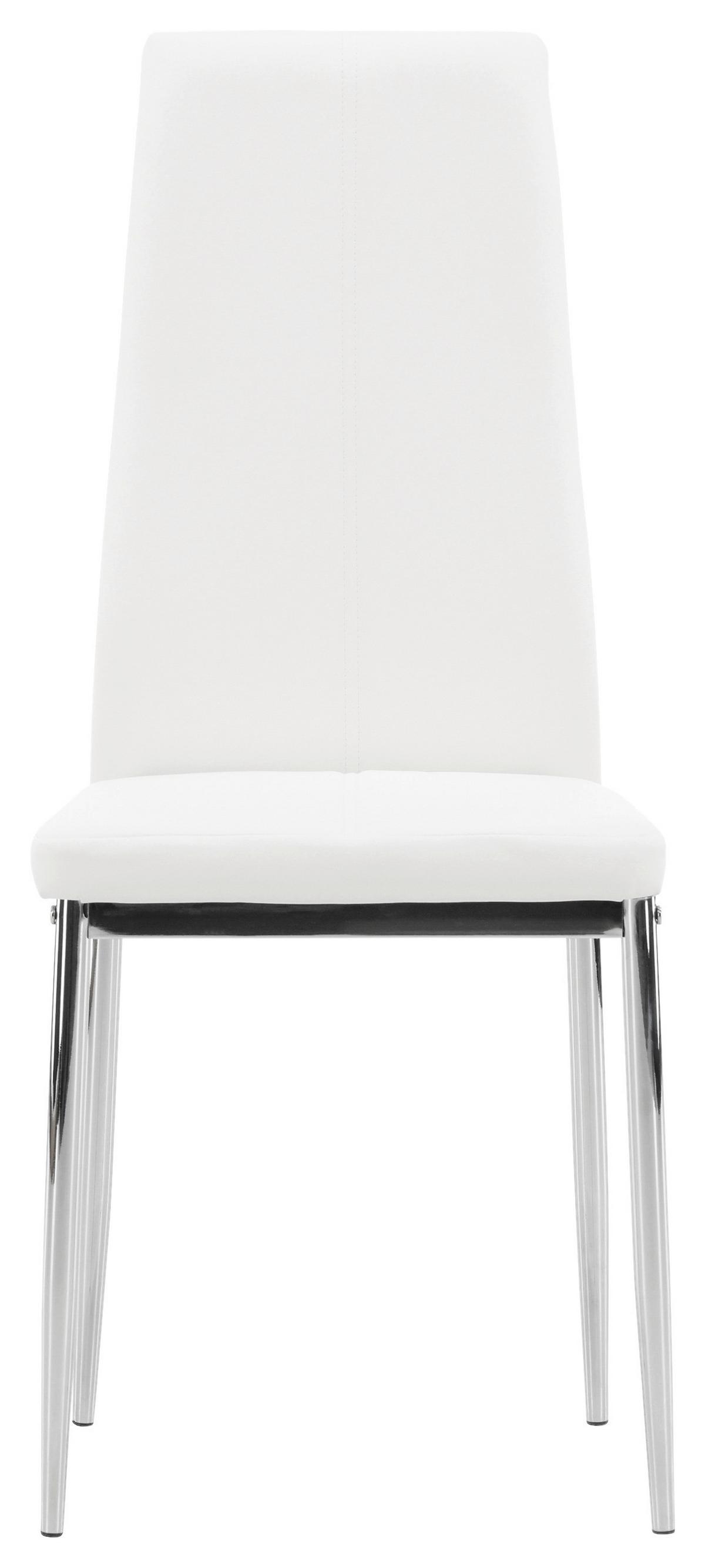 STUHL-SET PASTILL - Silberfarben/Weiß, Design, Kunststoff/Textil (42/99/45cm) - Livetastic
