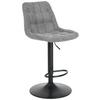 BARPALL THEO - grå/svart, Modern, metall/trä (46/94-114/55cm) - Mömax