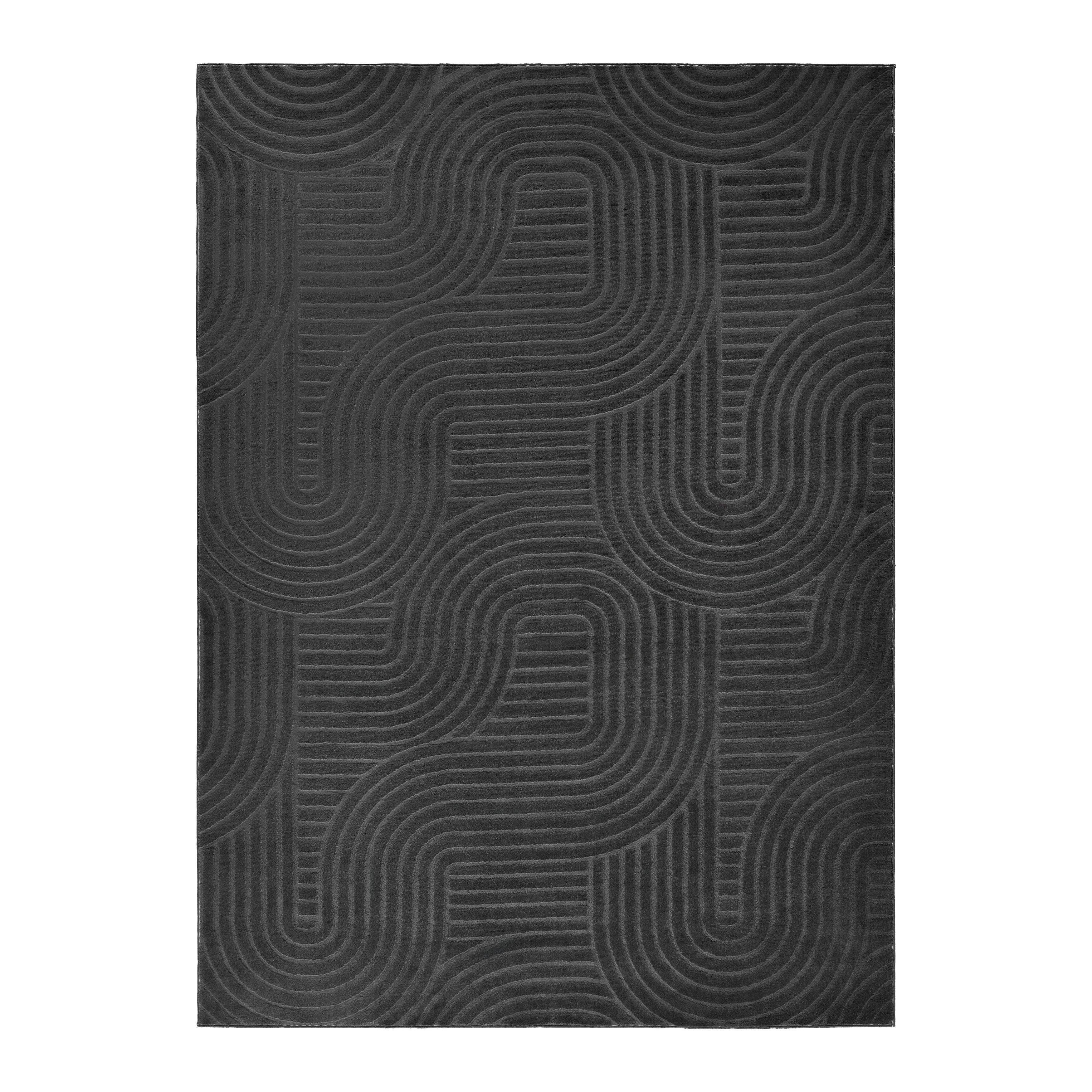 Tkani Tepih 120x160cm Zen Weave - antracit, Konvencionalno, tekstil (120/160cm) - Mömax