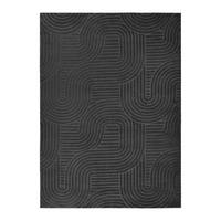 Covor țesut Zen Wave, cca. 80x140cm - antracit, Konventionell, textil (80/140cm) - Mömax