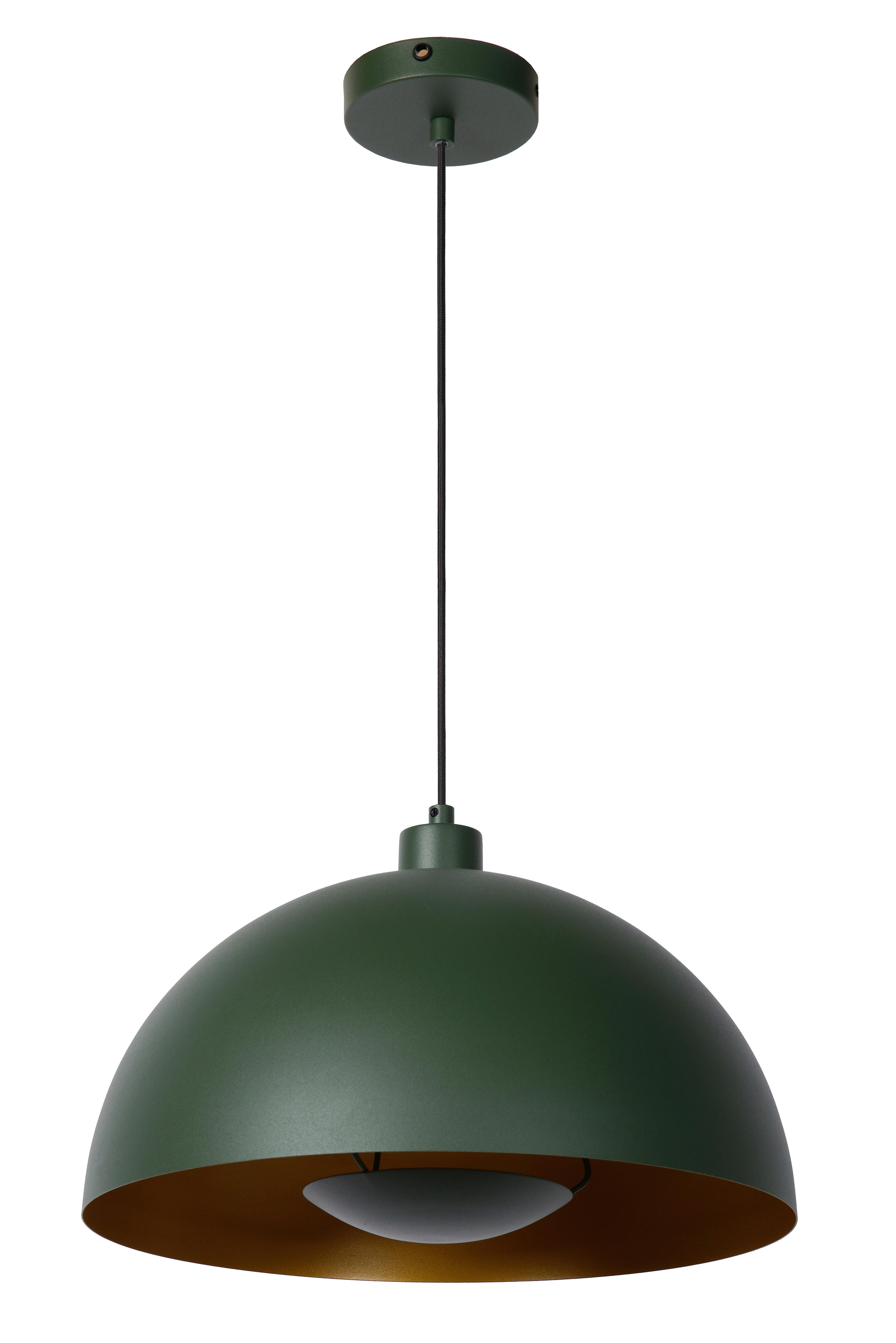 LAMPA WISZĄCA 45496/01/33 SIEMON - zielony/mosiężny, Design, metal (40/150cm) - Lucide