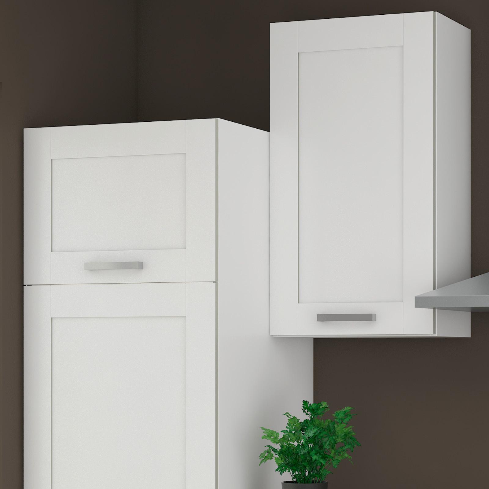 Kuhinjski Blok Brez Aparatov Move, Bela, 280 Cm - barve nerjavečega jekla/siva, Design, kovina/leseni material (280/230/60cm) - P & B