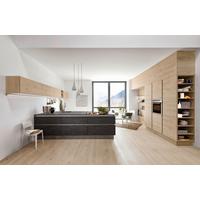 Einbauküche Artwood/Stone in Eichefarben / Dunkelgrau - Eichefarben/Dunkelgrau, MODERN, Holzwerkstoff - Nolte Küchen
