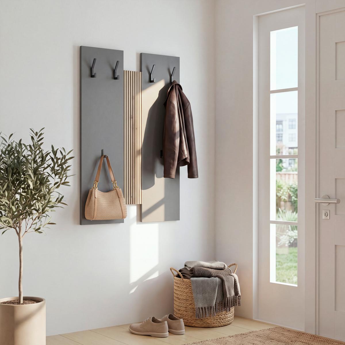 Panou Cuier Touch - stejar Artisan/antracit, Modern, material pe bază de lemn (69/99/1,8cm) - Modern Living