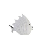Dekofisch Maritim Grauweiß - Grauweiß, Basics, Kunststoff (29/26cm)