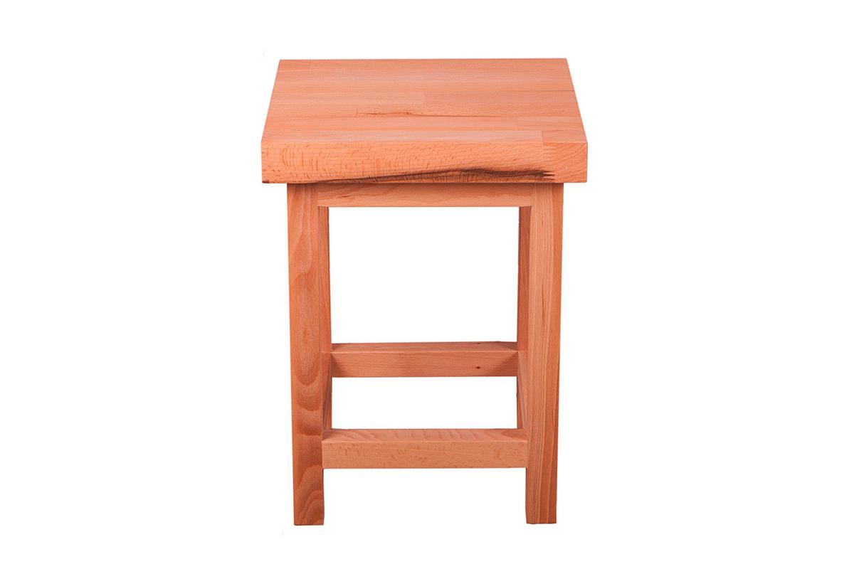 Hocker Marco ca. 30x30x40 cm Holz geölt - Kernbuche, Basics, Holz (30/40/30cm) - Gardenson