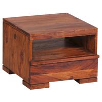 Nočna Omarica Mumbai - barve indijskega rožnega lesa, Konvencionalno, les (40/30/40cm) - MID.YOU