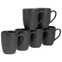 Set Skodelic Schiefer Black, 6-Delni - črna, Basics, keramika (300ml) - Creatable