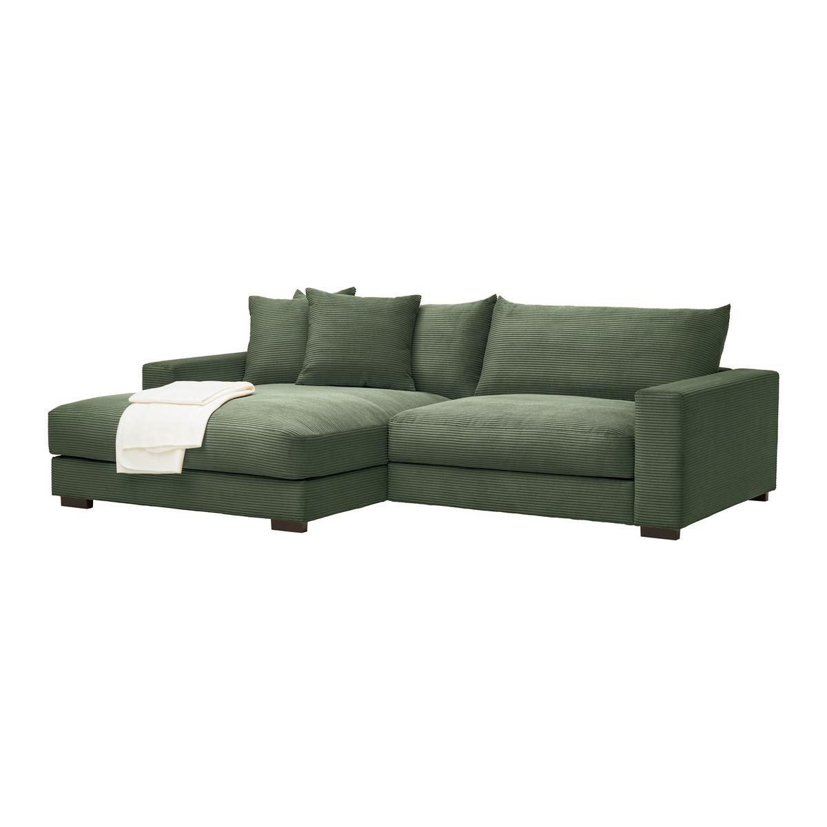 Colțar Pedro - verde închis, Modern, textil (180/265cm) - Mömax