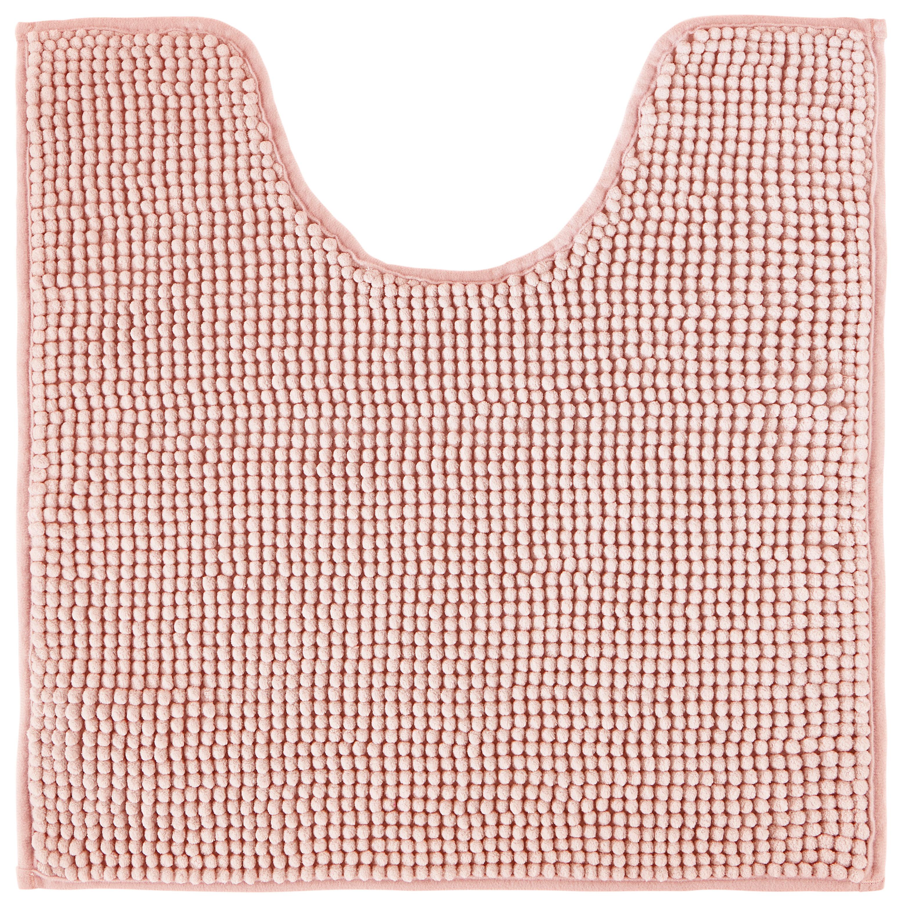 Covoraș pentru WC Nelly - roz, textil (50/50cm) - Modern Living