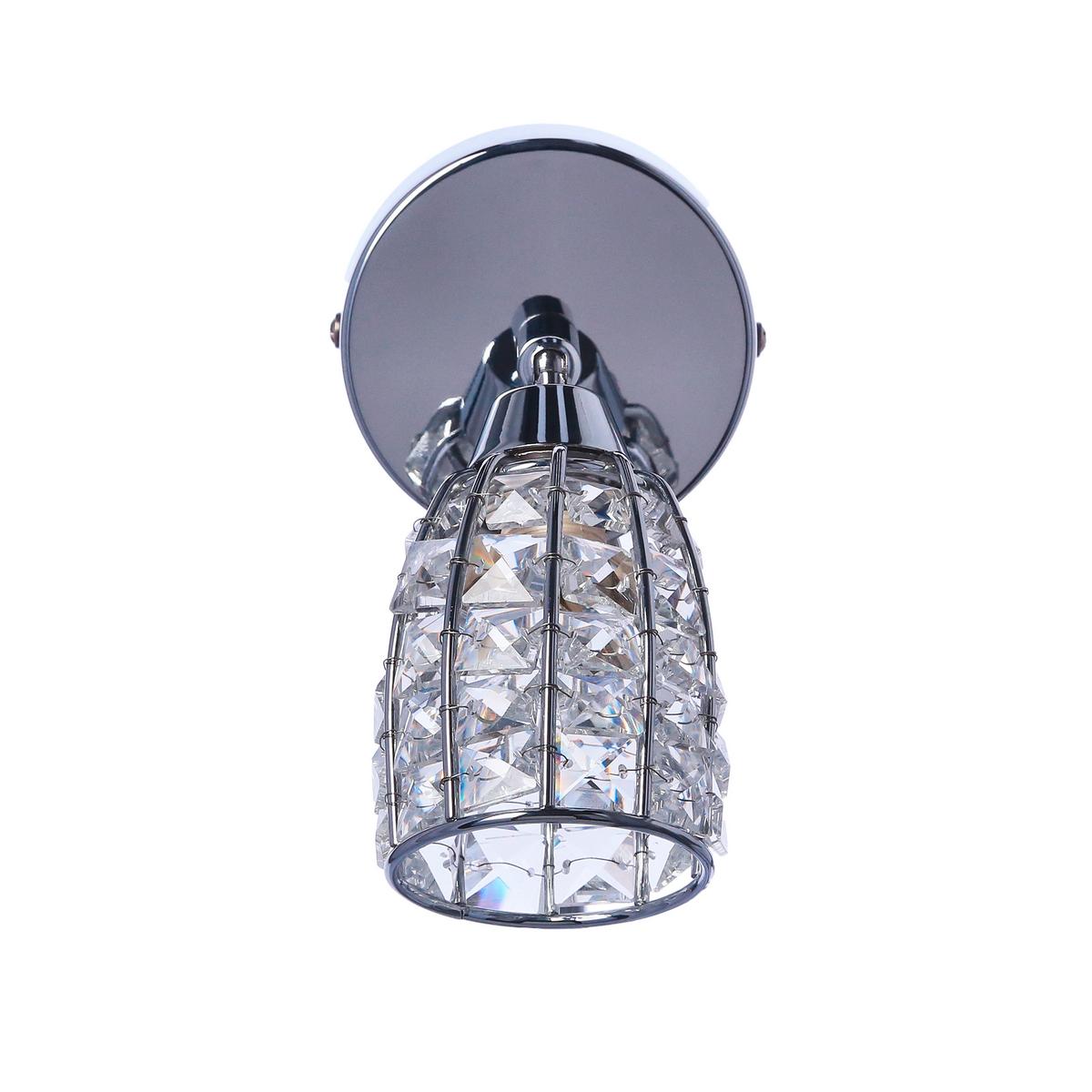 Reflektor Shiba - boje kroma/prozirno, Konvencionalno, staklo/metal (15/8.5cm)