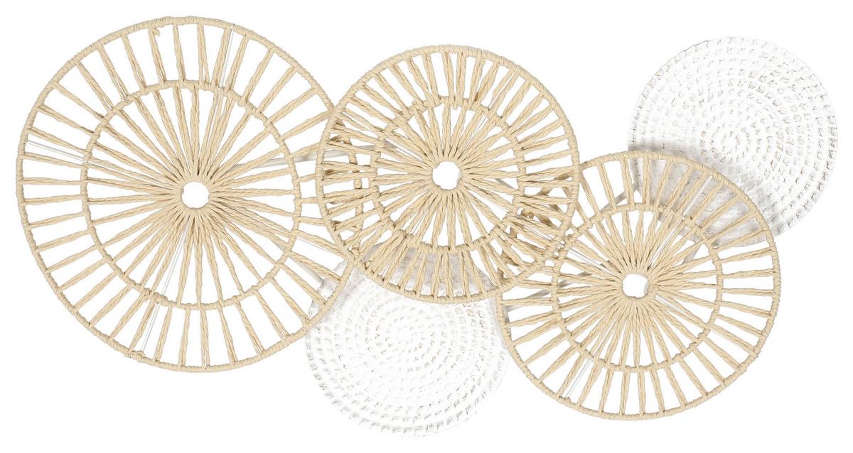 Zidna Dekoracija Yoto - bijela/bež, Moderno, papir/metal (78/39/7cm) - Mömax