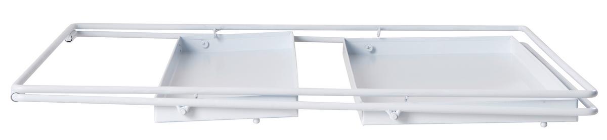 Dekor Polc Minna - fehér, Basics, fém (44/53/21,5cm) - Premium Living