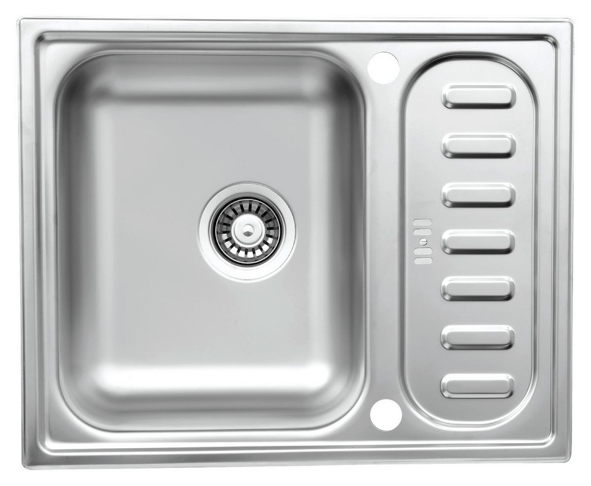 Pomivalno Korito Respekta, 61x50cm - barve nerjavečega jekla, Basics, kovina (61,5/17,5/50cm) - Respekta