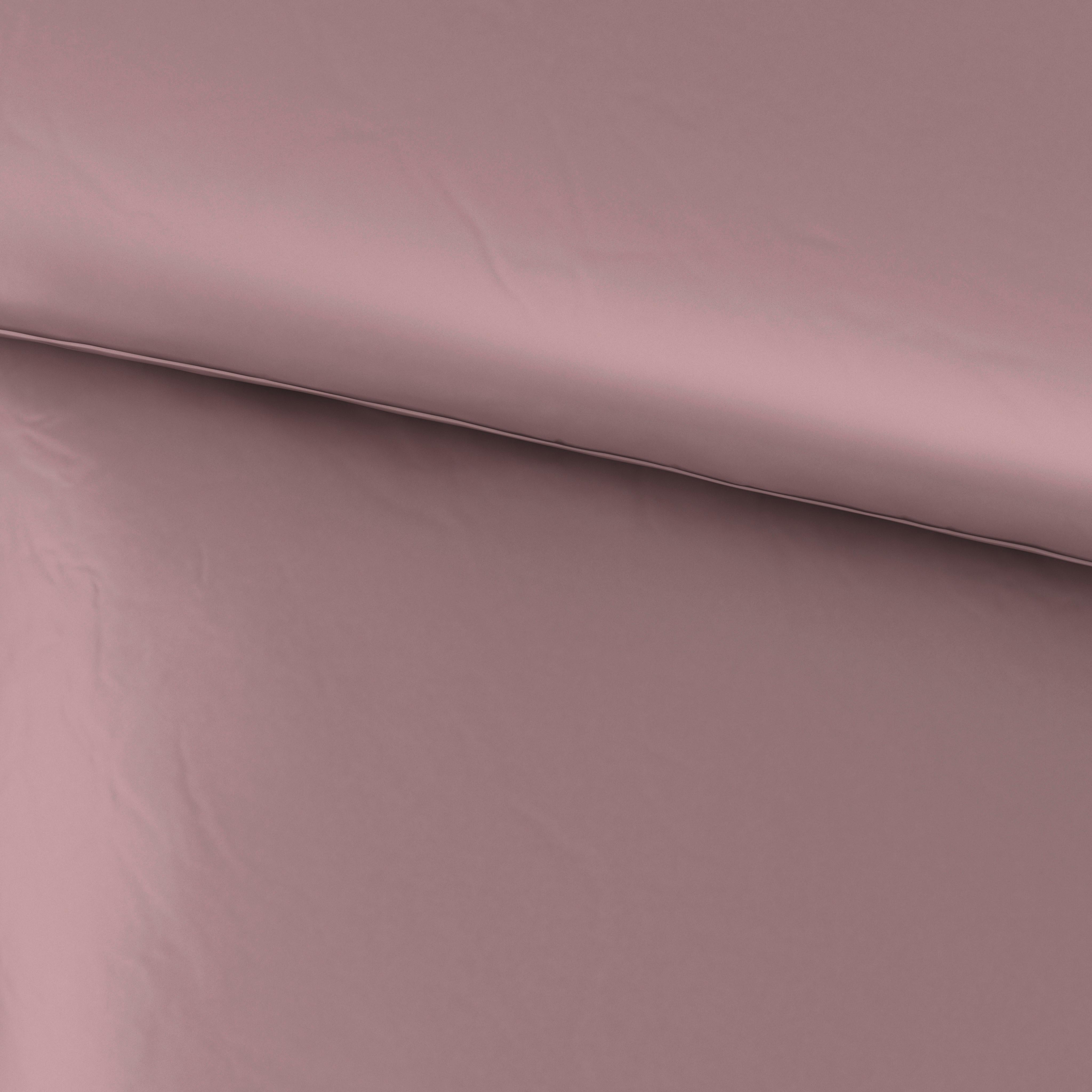 Bettwäsche Alex Uni ca. 135x200cm - Mauve, MODERN, Textil (135/200cm) - Premium Living