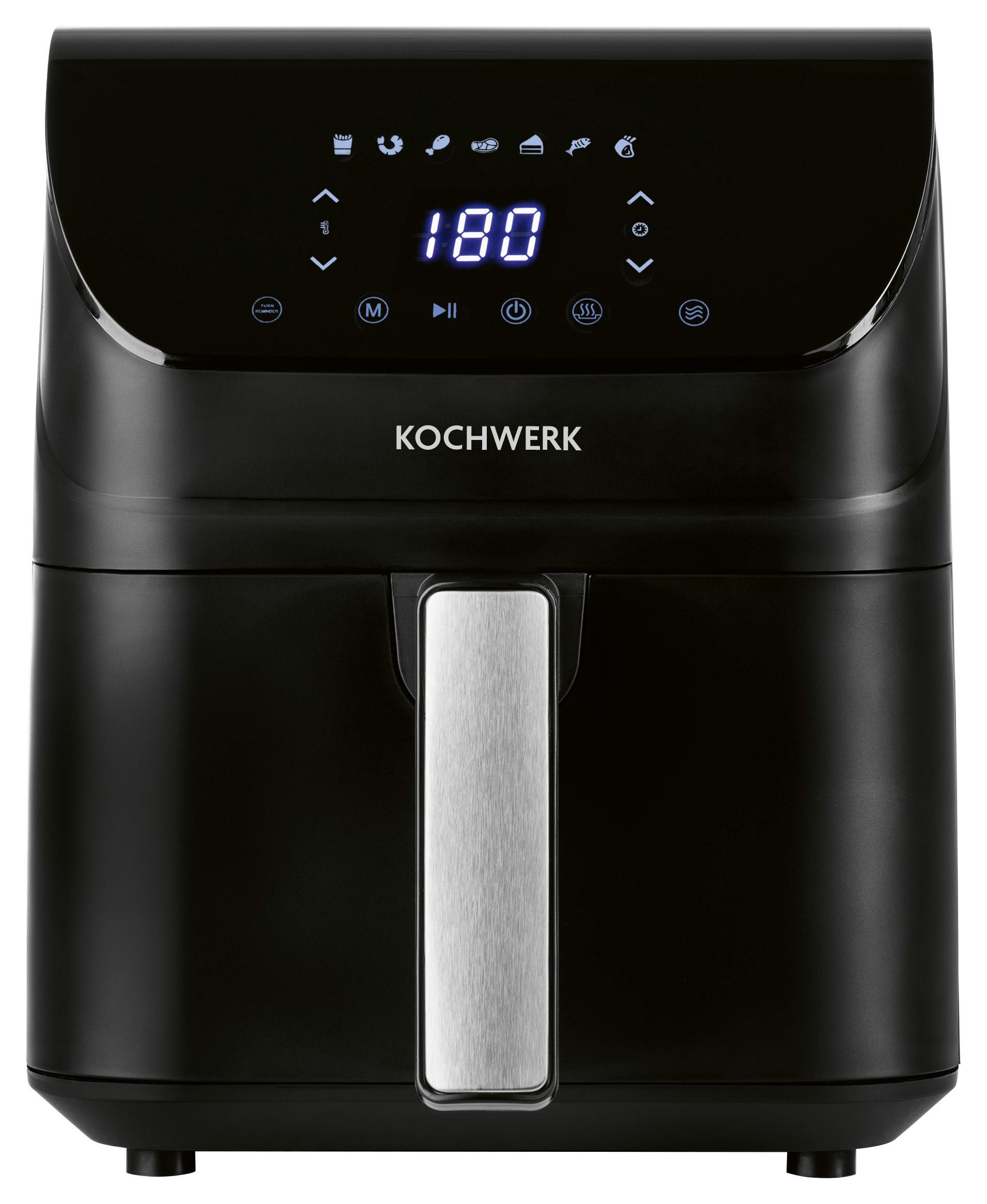 Heißluftfritteuse Rachs Kochwerk max. 1400 Watt - Schwarz, Basics, Kunststoff/Metall (34/25/29,8cm)