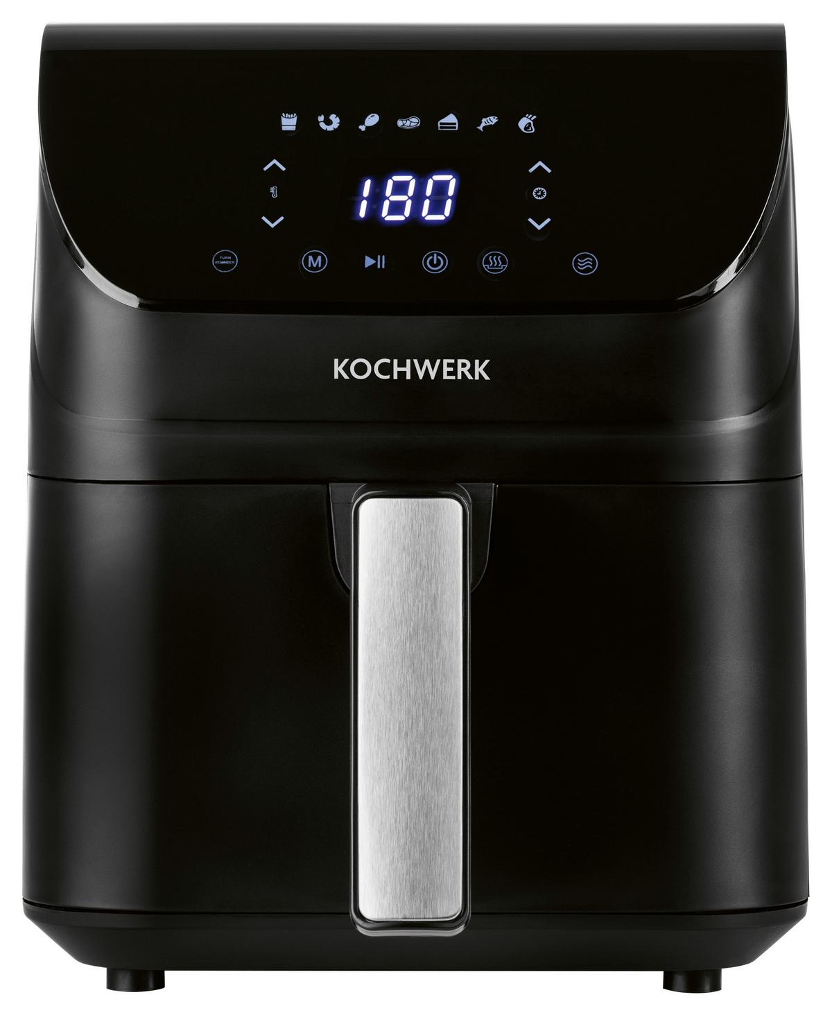Heißluftfritteuse Rachs Kochwerk max. 1400 Watt - Schwarz, Basics, Kunststoff/Metall (34/25/29,8cm)