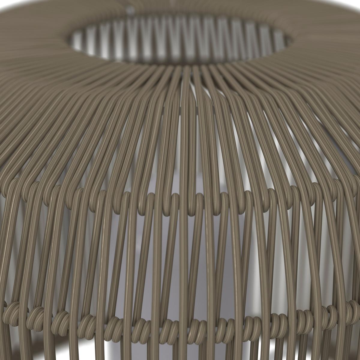 Tischleuchte Ivo in creme max. 40 Watt - Schwarz/Grün, MODERN, Kunststoff/Metall (30/58/30cm) - Bessagi Garden