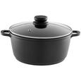 Kochtopf Alesso Schwarz - Klar/Schwarz, Glas/Kunststoff (24/11cm) - Modern Living Kochtopf Alesso Schwarz - Klar/Schwarz, Glas/Kunststoff (24/11cm) - Modern Living