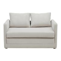 Jugend- und Kindersofa Cord Beige - Beige/Schwarz, Konventionell, Textil (111/70/69cm) - Mömax