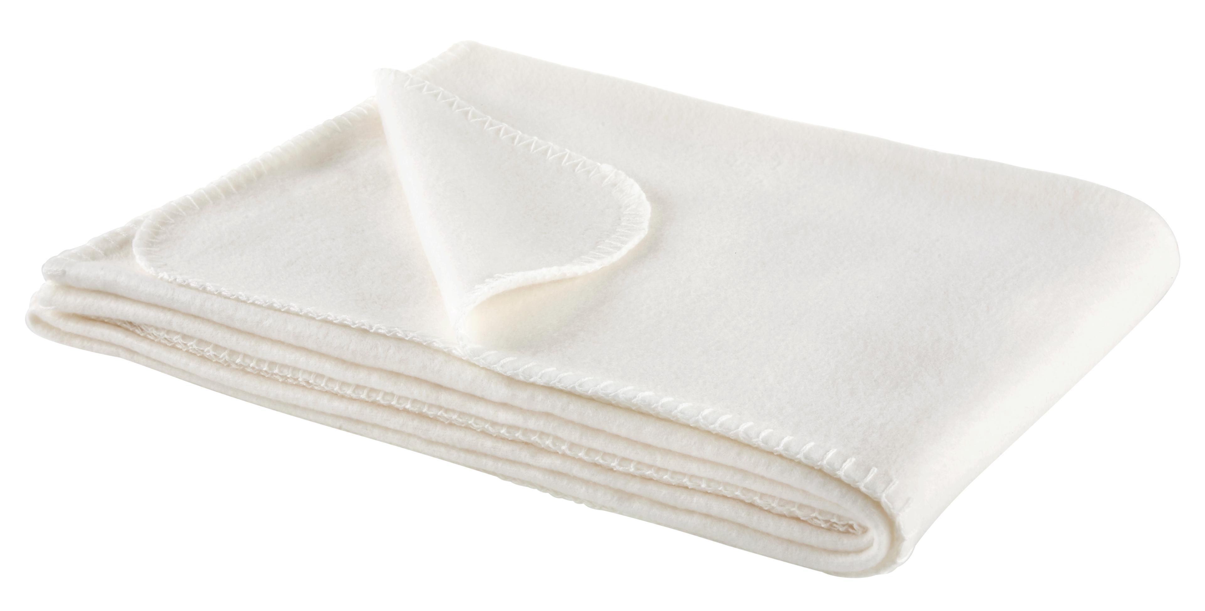 Fleecedecke in Natur ca. 130x170cm 'Anni' - Naturfarben, KONVENTIONELL, Textil (130/170cm) - Bessagi Home