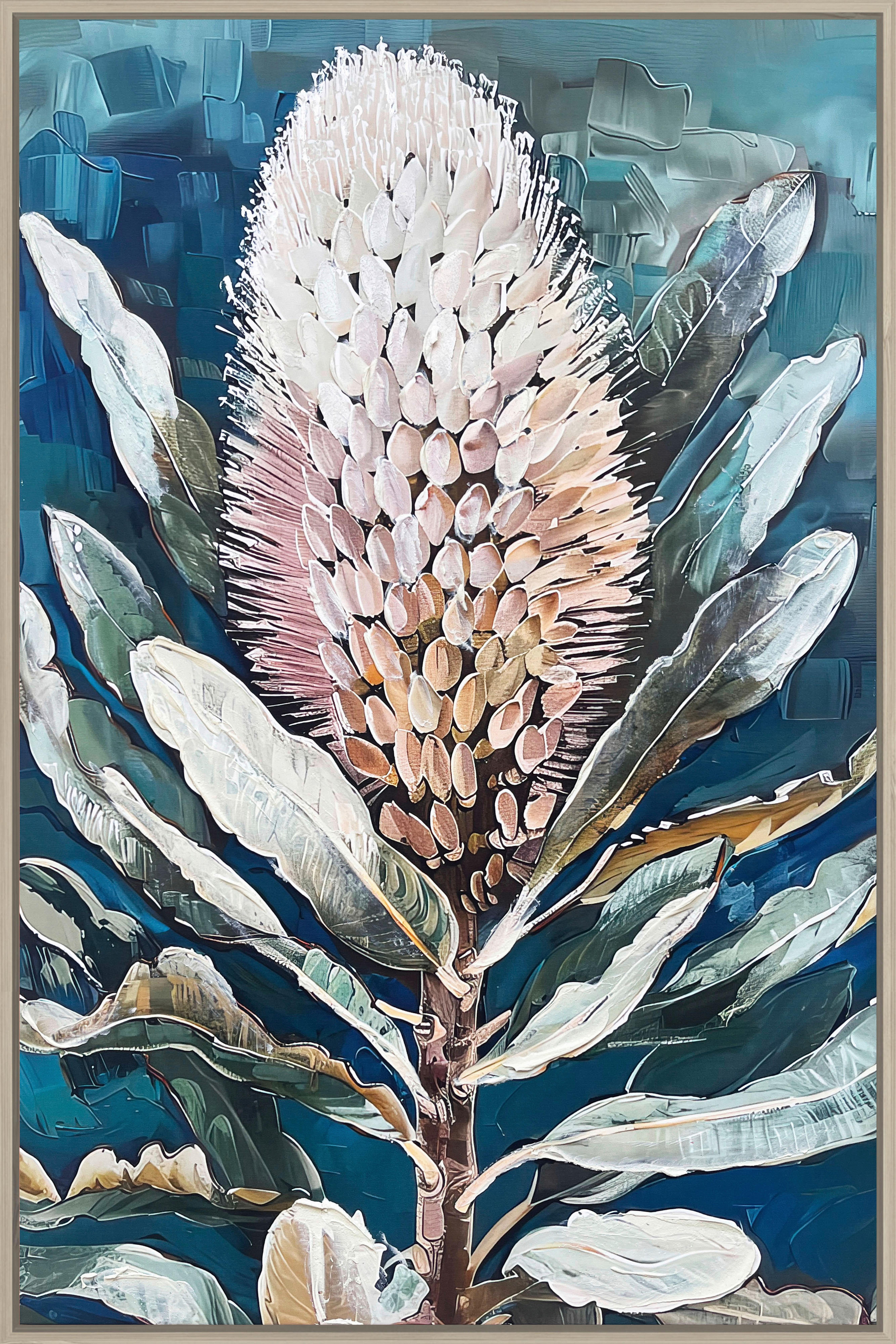 Keilrahmenbild Denise Small Multicolor ca. 60x90cm - Multicolor/Naturfarben, MODERN, Holzwerkstoff/Kunststoff (60/90cm) - Mömax