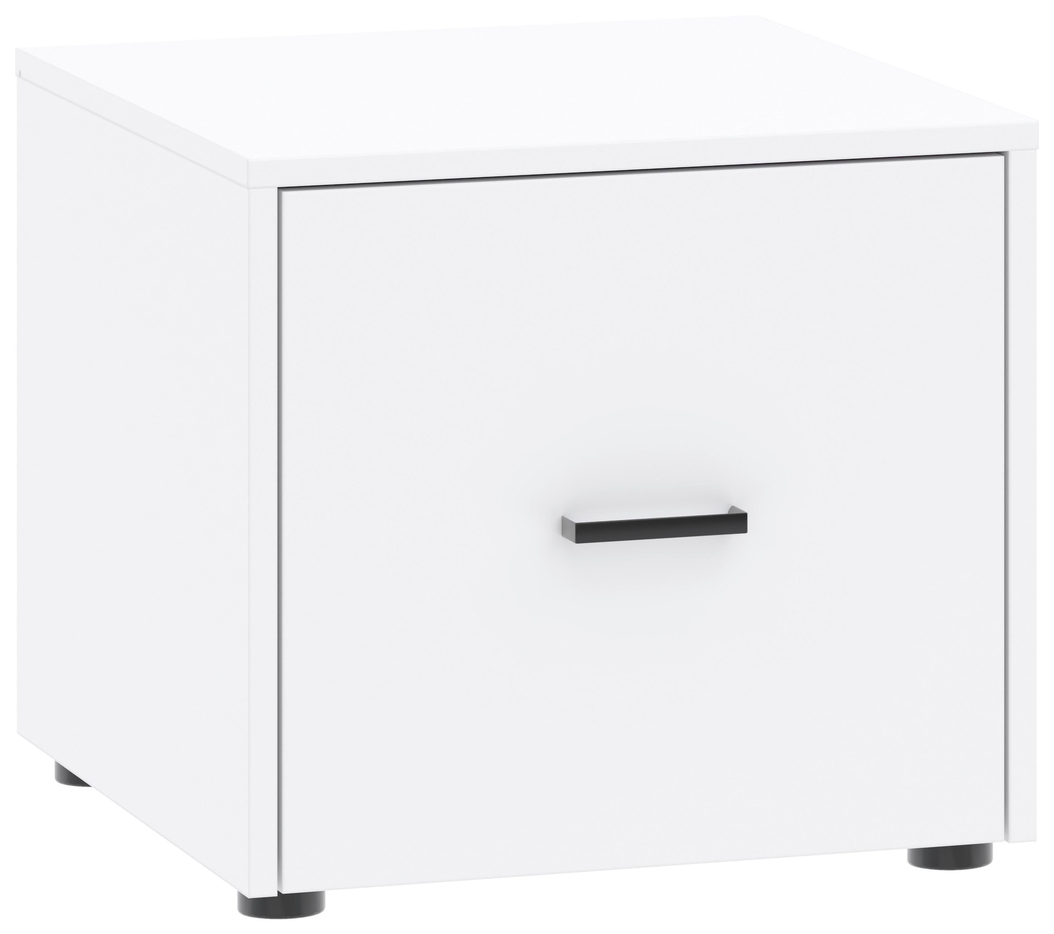 ÖVERSKÅP KIVO -BASED- - vit/svart, Modern, trämaterial/plast (45/39,8/52,1cm) - Based
