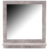 Ogledalo Attack, Siva, 60x68 - svetlo siva, Moderno, leseni material (60,4/68/10cm) - Mömax