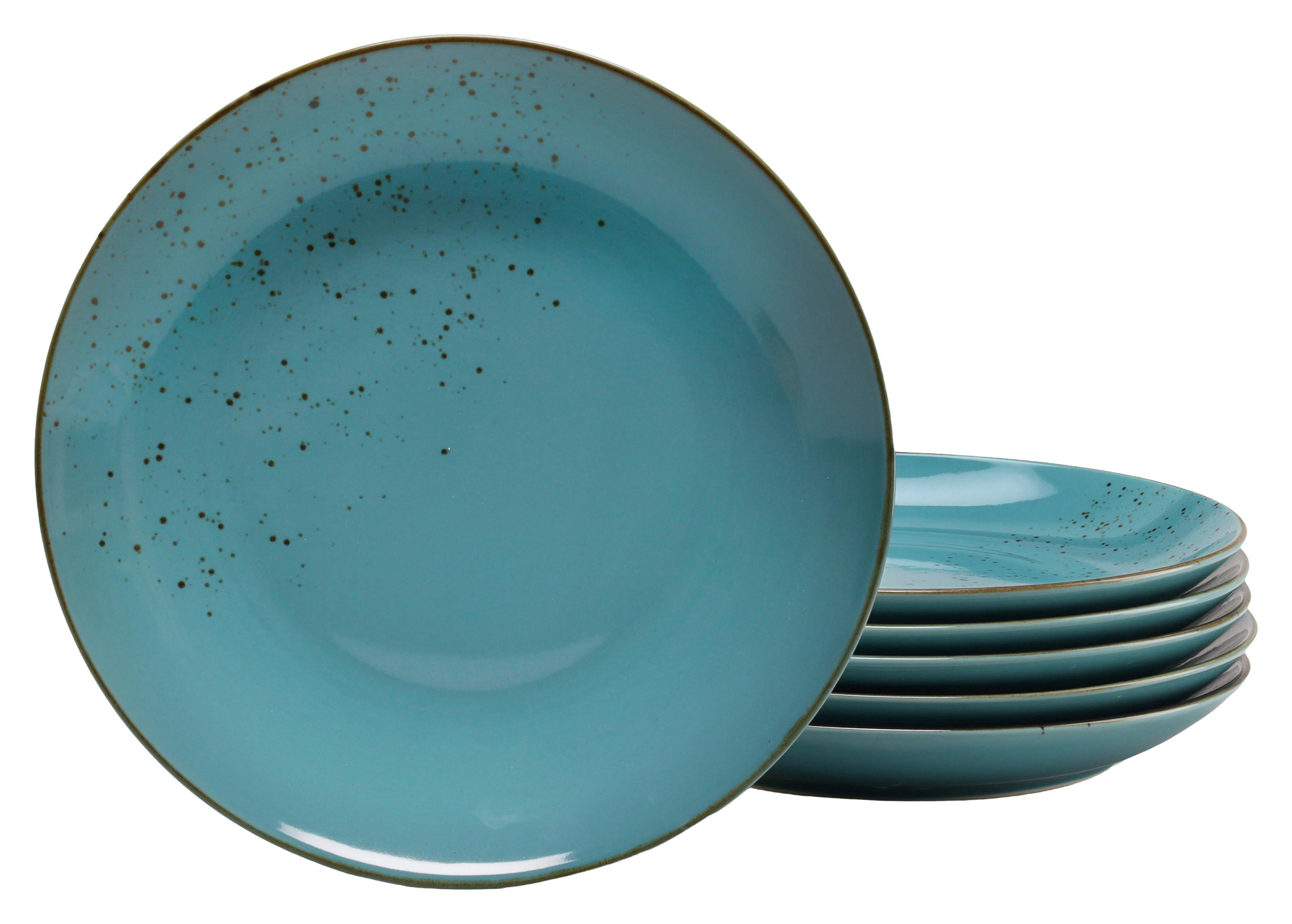 Speisetellerset 22040 Nature Collection - Türkis, Trend, Keramik (27cm) - Creatable