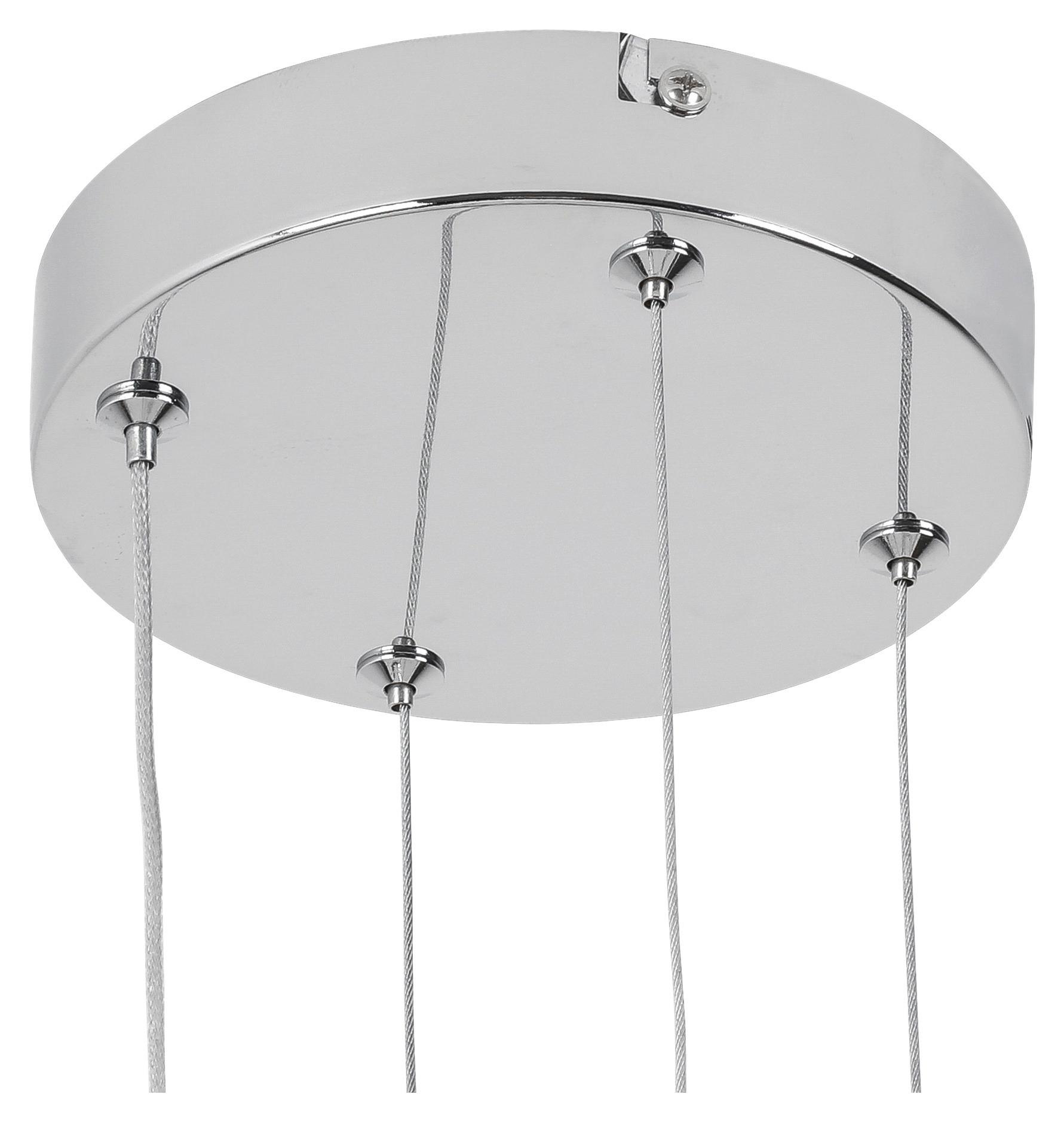 LED-HÄNGLAMPA LENORE - kromfärg, Modern, metall/plast (60/120cm) - Premium Living