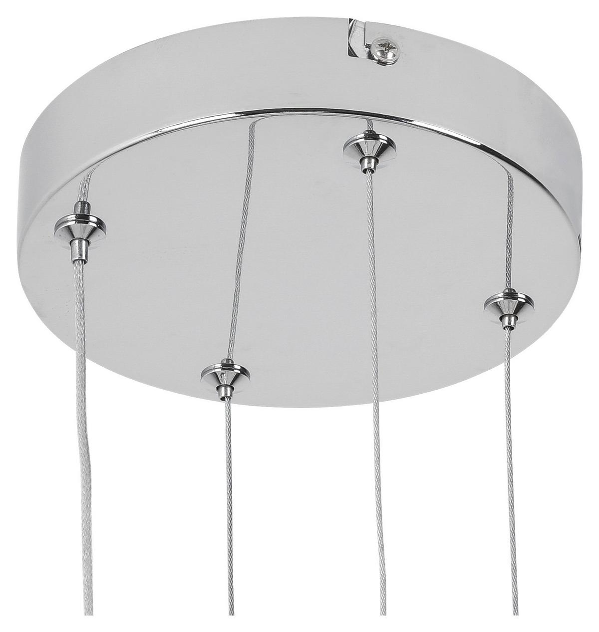 Lampă suspendată cu LED Lenore - culoare crom, Modern, plastic/metal (60/120cm) - Premium Living