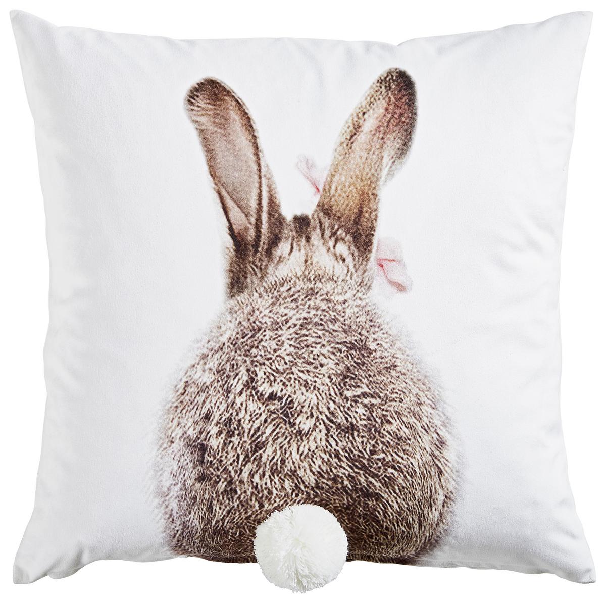 POSZEWKA NA PODUSZKĘ BUNNY - beżowy/różowy, Design, tkanina (45/45cm) - Esposa