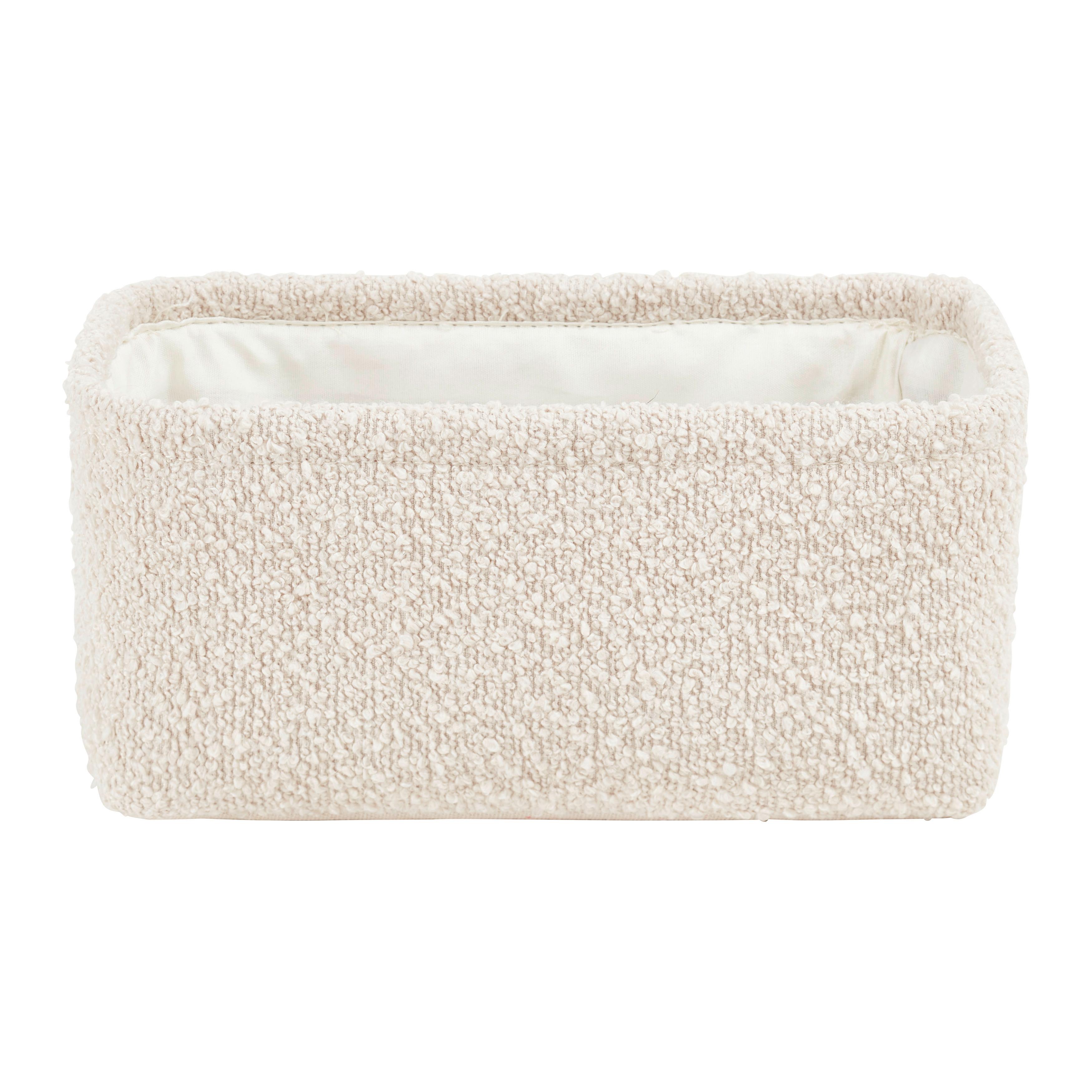 Kosár Sissi - M - bézs, Konventionell, textil (24/11/16cm) - Modern Living