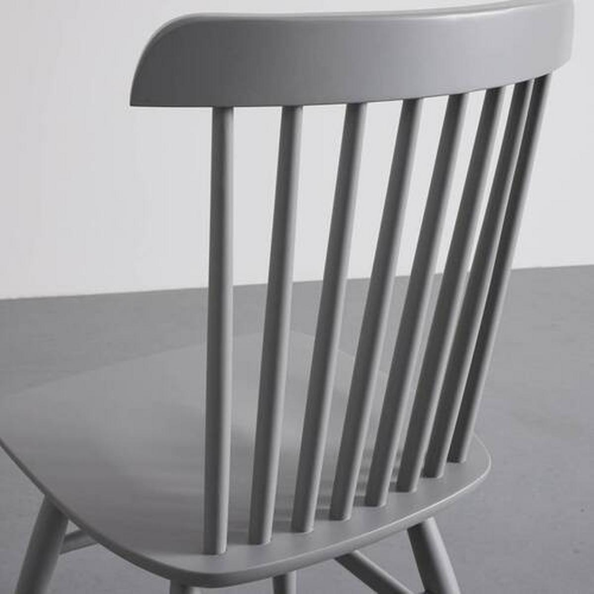 Set Stolov Pedro, 2-Delni, Siva, Masivno - siva, Moderno, les (48/89/52cm) - Bessagi Home